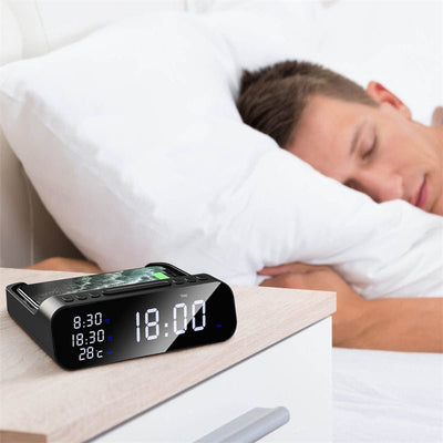 Alarm clock charging station