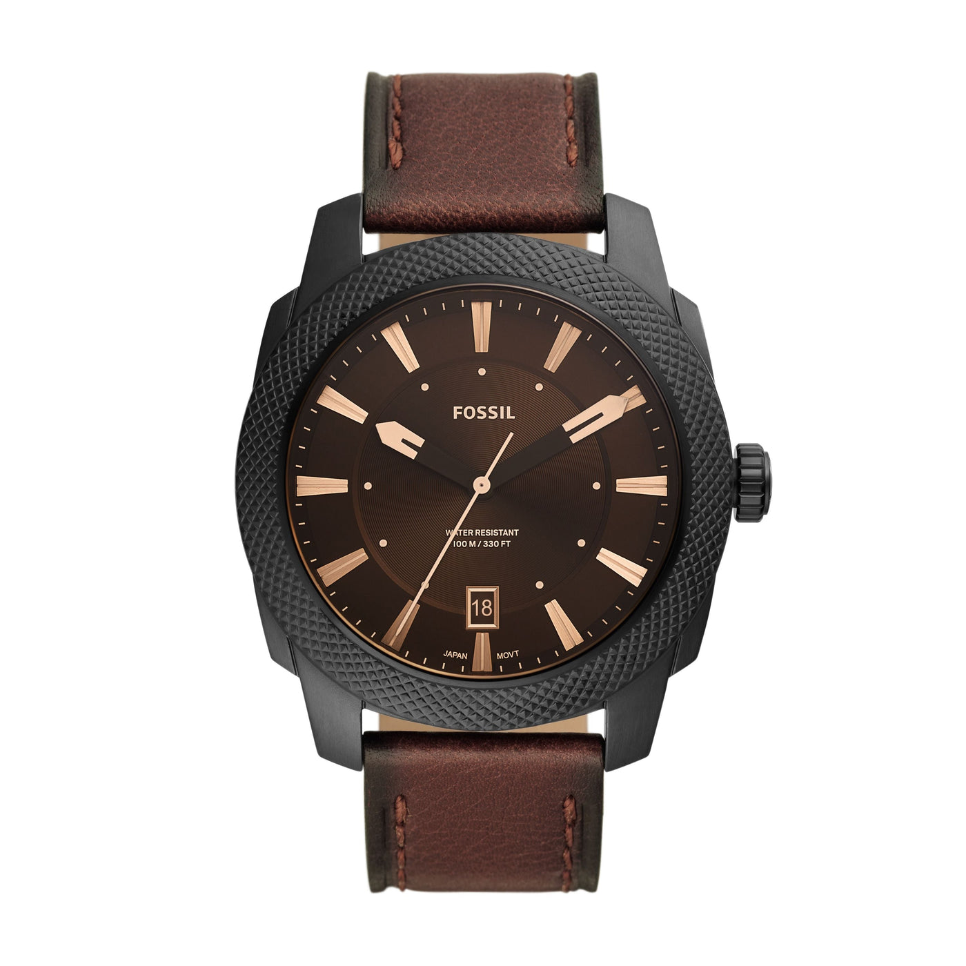 Men 49mm Brown Watch