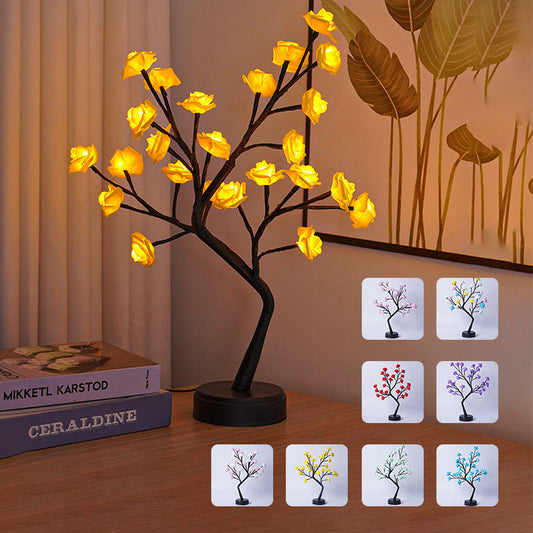 Flower tree rose lamps