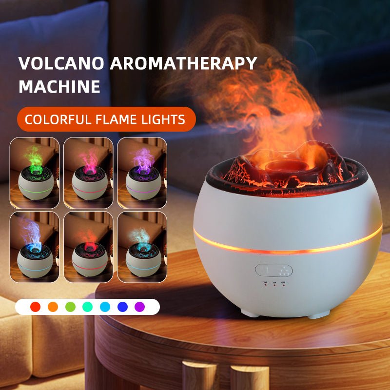 Flame aroma diffuser for the home