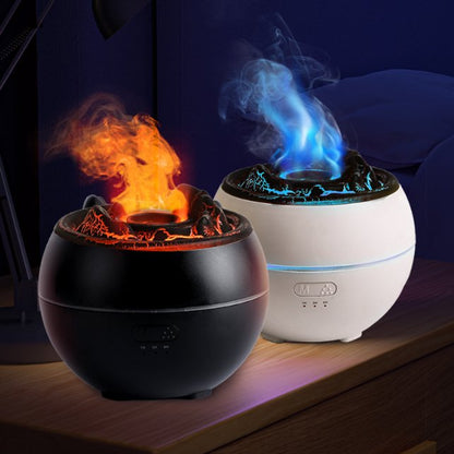 Flame aroma diffuser for the home