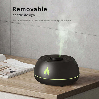 Flame humidifier oil diffuser