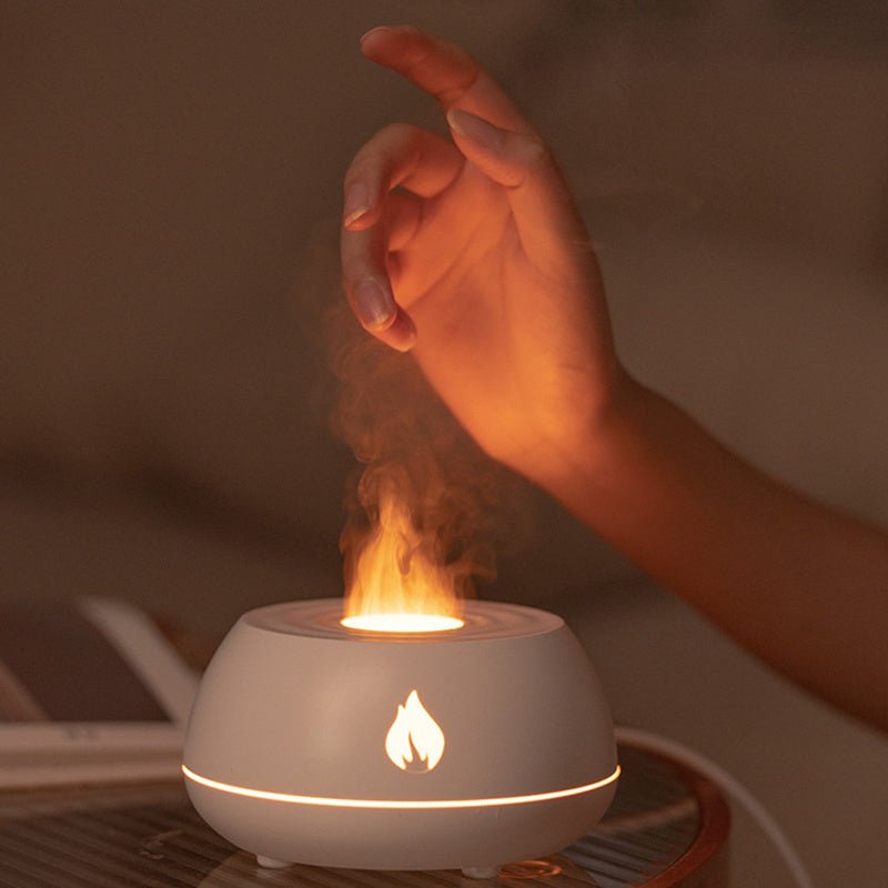 Flame humidifier oil diffuser