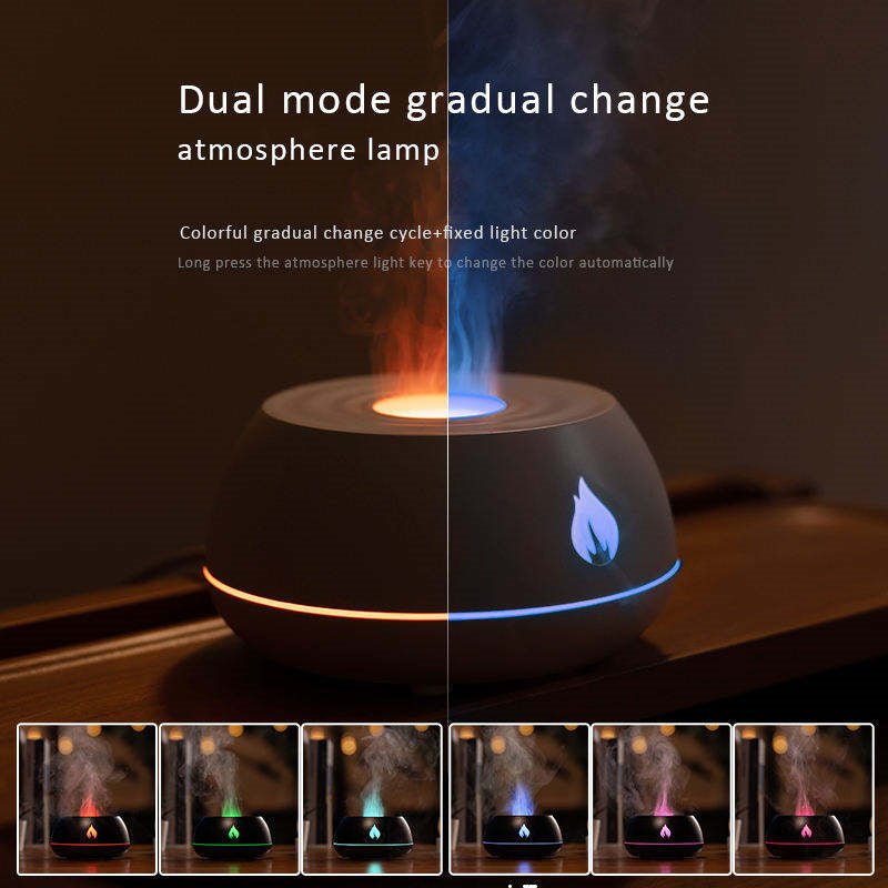 Flame humidifier oil diffuser