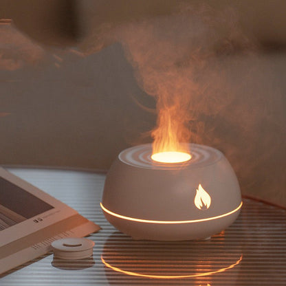 Flame humidifier oil diffuser