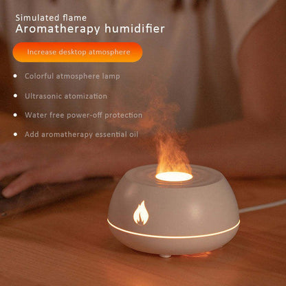 Flame humidifier oil diffuser