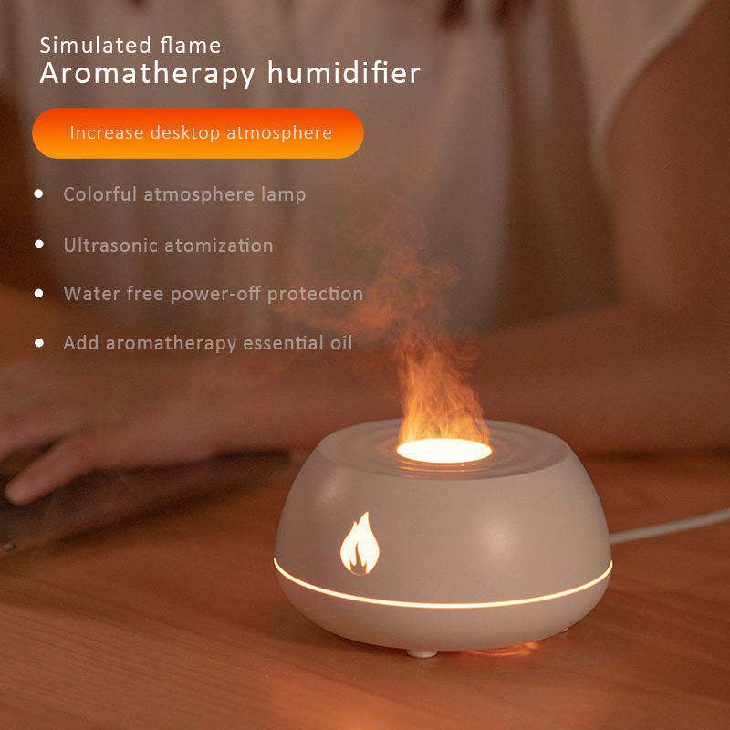 Flame humidifier oil diffuser