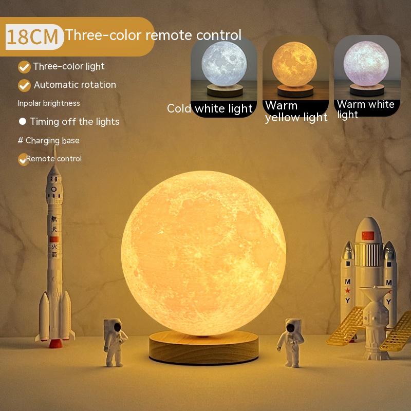 Rotating moon lamp