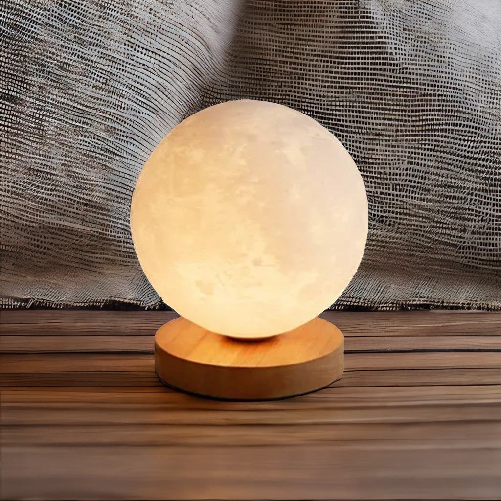 Rotating moon lamp