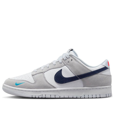 Nike Dunk Low 'Mini Swoosh - White Grey Navy Aqua' FJ4227-001