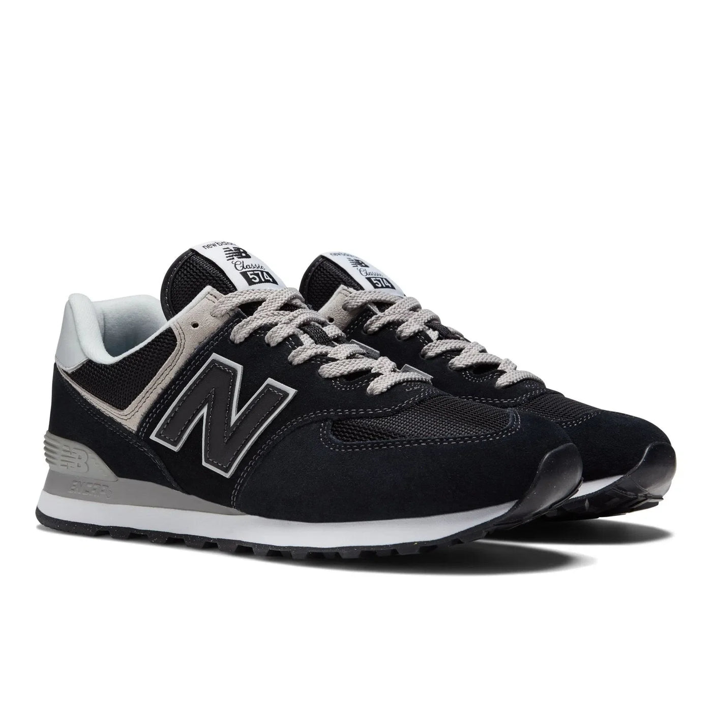 New Balance 574 Core Black with White