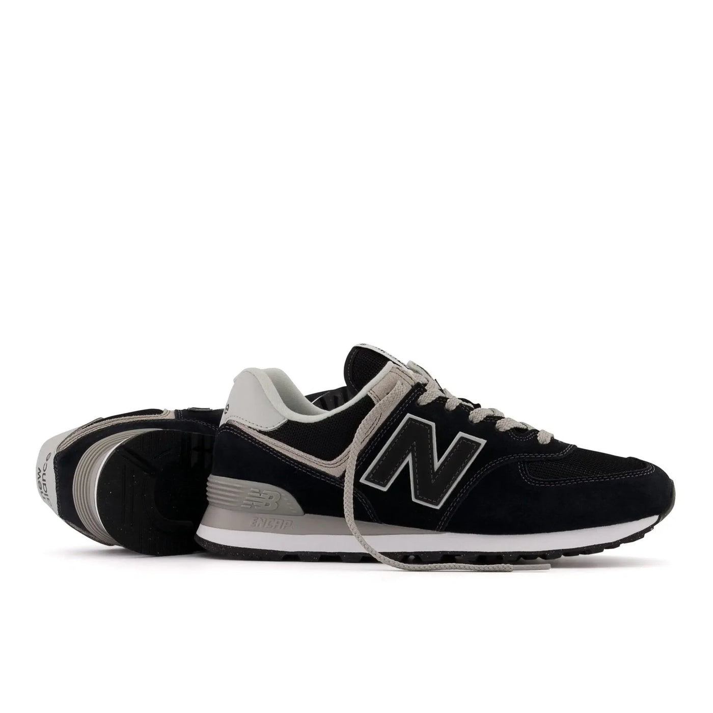 New Balance 574 Core Black with White