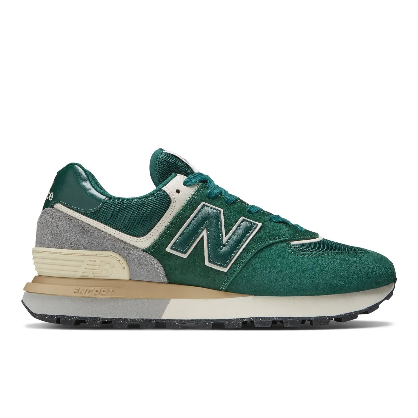 New Balance 574 Green with Silver