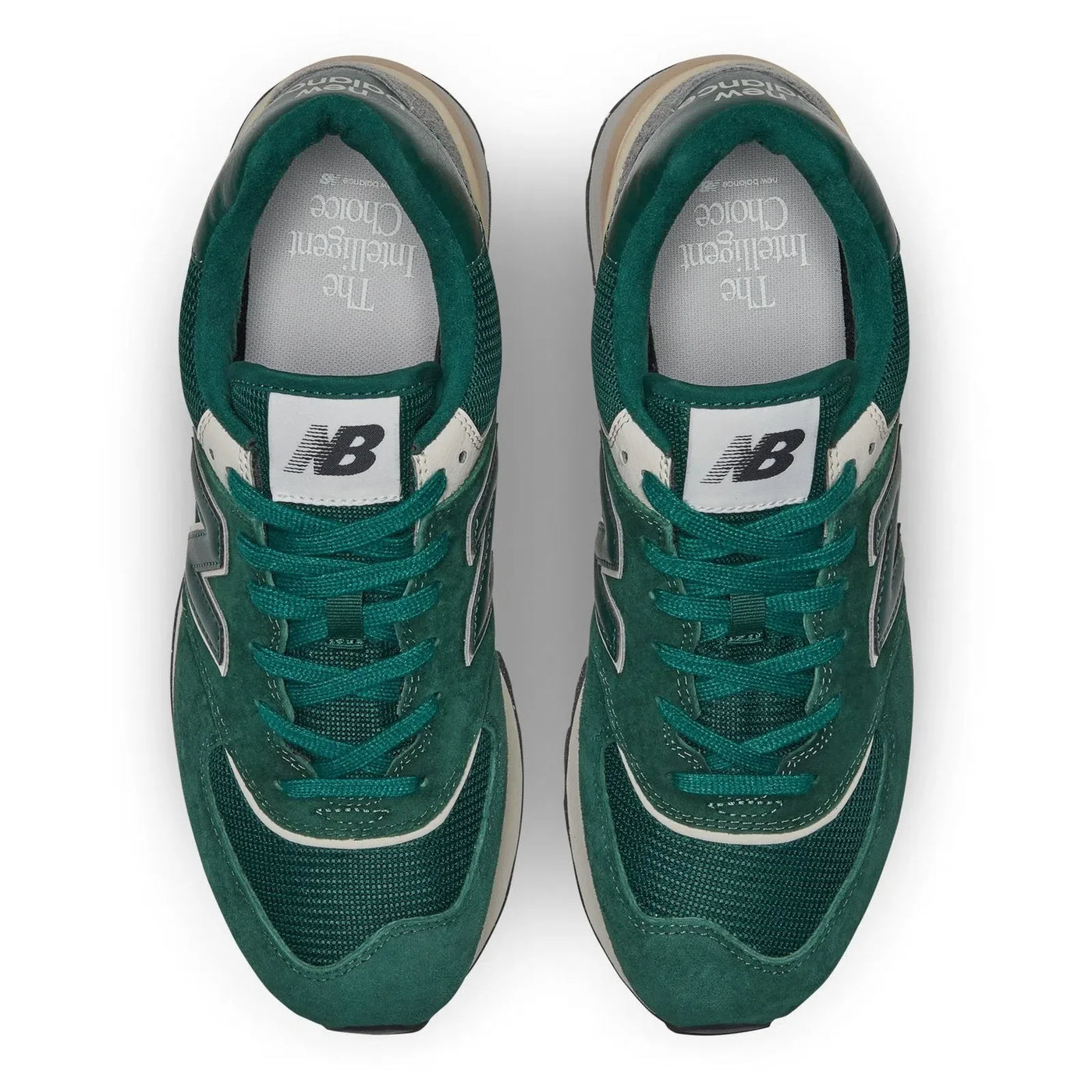 New Balance 574 Green with Silver