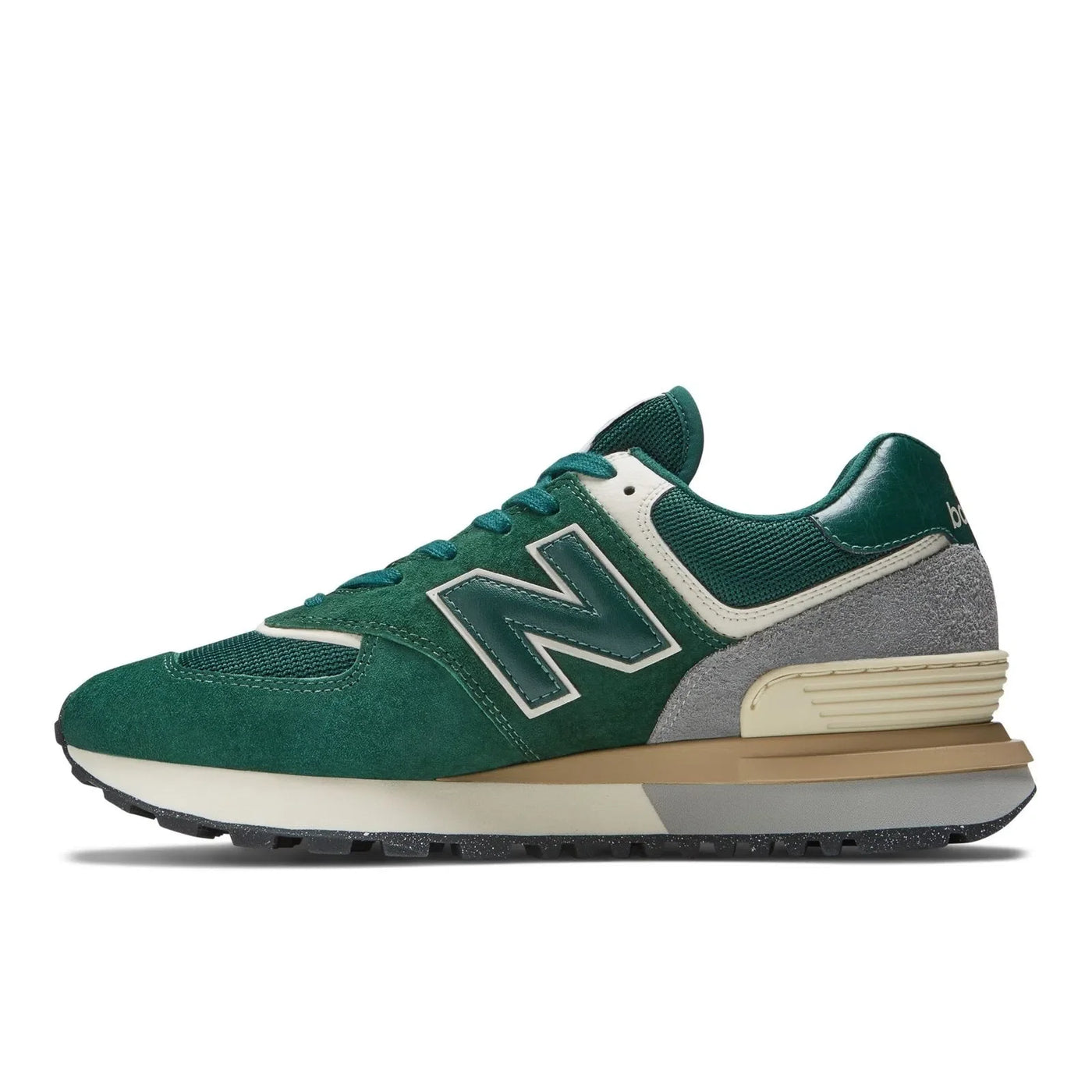 New Balance 574 Green with Silver