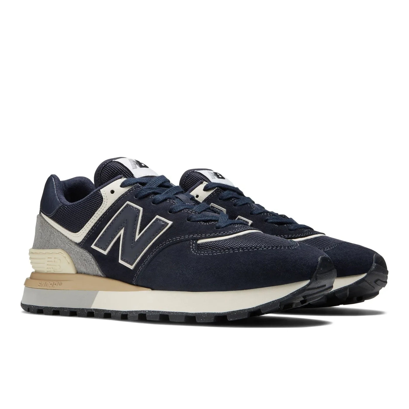 New Balance 574 Navy with White