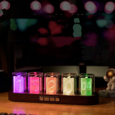 RGB nixie tube clock